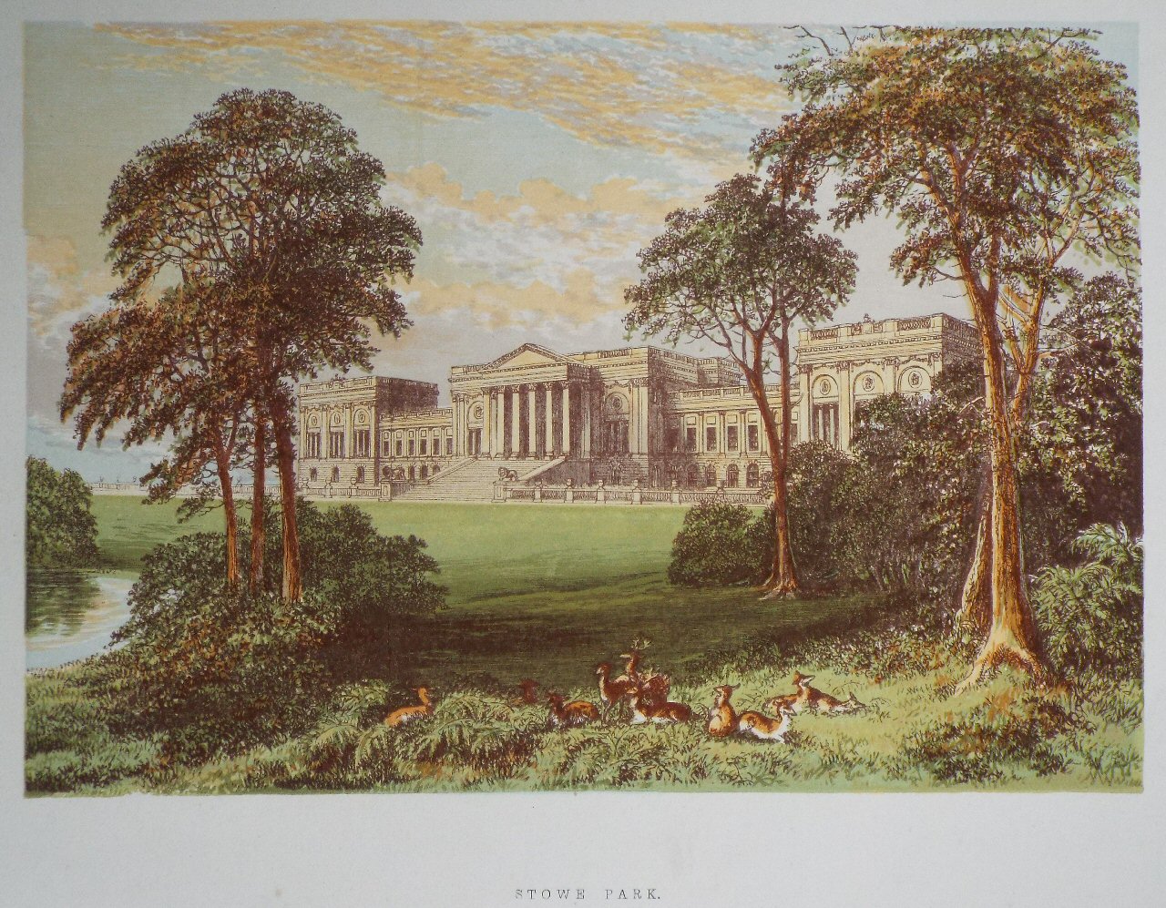 Chromo-lithograph - Stowe Park.